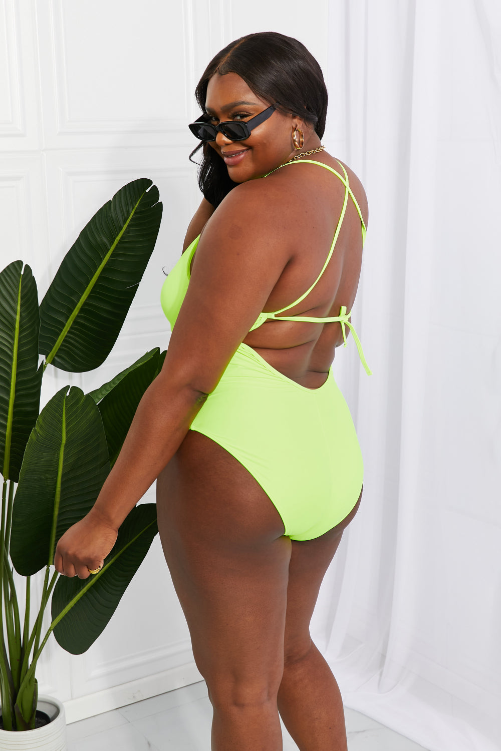 Marina West Swim High Tide One-Piece in Lemon-Lime - Rosa Apparel