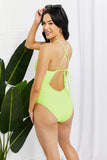 Marina West Swim High Tide One-Piece in Lemon-Lime - Rosa Apparel