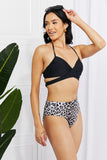 Marina West Swim Summer Splash Halter Bikini Set in Black - Rosa Apparel