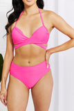 Marina West Swim Summer Splash Halter Bikini Set in Pink - Rosa Apparel