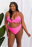 Marina West Swim Summer Splash Halter Bikini Set in Pink - Rosa Apparel