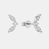 Moissanite 925 Sterling Silver Stud Earrings - Rosa Apparel