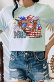 Moo-Rica Cow Fireworks Flag Patriotic 4th of July Graphic Tee - Rosa Apparel