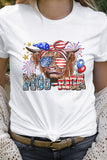 Moo-Rica Cow Fireworks Flag Patriotic 4th of July Graphic Tee - Rosa Apparel