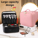 NiceLand Smart LED Light Mirror Cosmetic Case Make Up Bag Women's Hand - Rosa Apparel