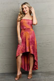 Ninexis In The Mix Sleeveless High Low Tie Dye Dress - Rosa Apparel