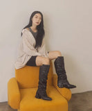 OASIS SOCIETY Thea - Botas vaqueras con abertura plegable