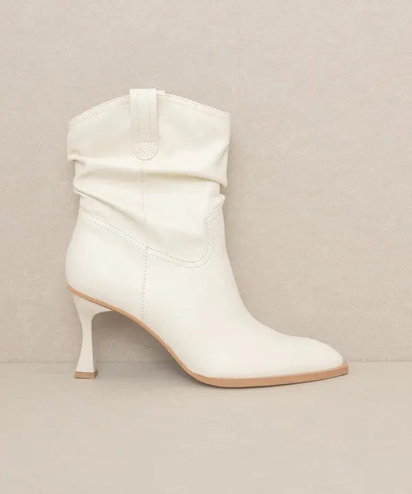 OASIS SOCIETY Riga - Western Inspired Slouch Boots - Rosa Apparel