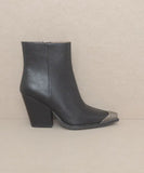 OASIS SOCIETY Zion - Bootie with Etched Metal Toe - Rosa Apparel