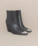 OASIS SOCIETY Zion - Bootie with Etched Metal Toe - Rosa Apparel