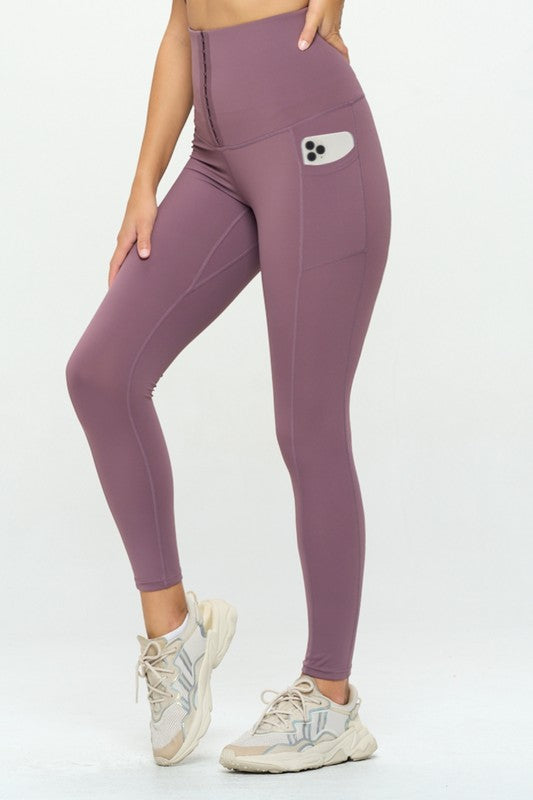 OTOS Active Corset leggings Soft Body Shaper with Pockets - Rosa Apparel