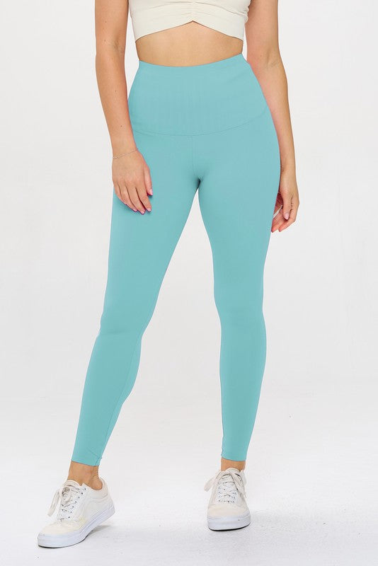 OTOS Active High Waisted Leggings Air Lift Firm Sculpt Pants - Rosa Apparel