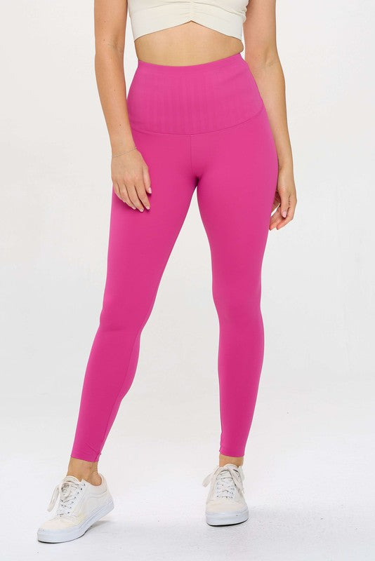 OTOS Active High Waisted Leggings Air Lift Firm Sculpt Pants - Rosa Apparel