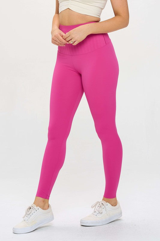 OTOS Active High Waisted Leggings Air Lift Firm Sculpt Pants - Rosa Apparel