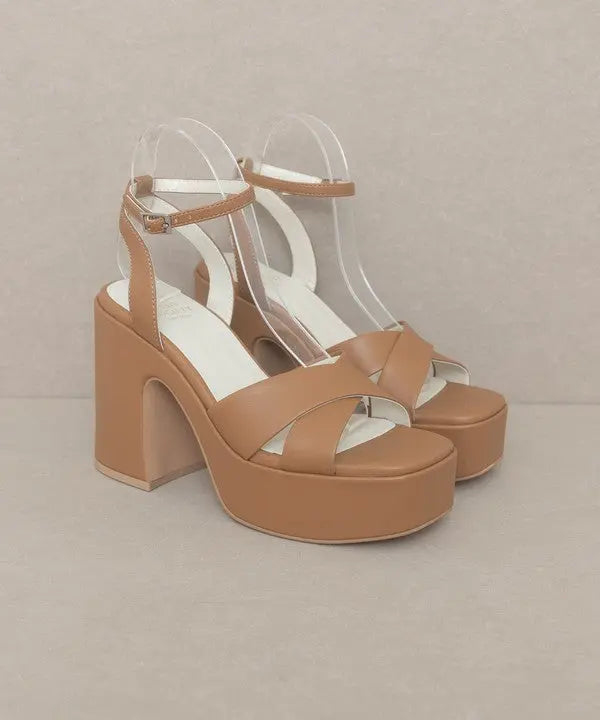 Oasis Society Norah - Chunky Platform Heel - Rosa Apparel