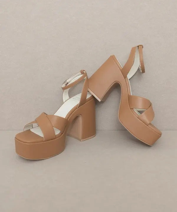 Oasis Society Norah - Chunky Platform Heel - Rosa Apparel