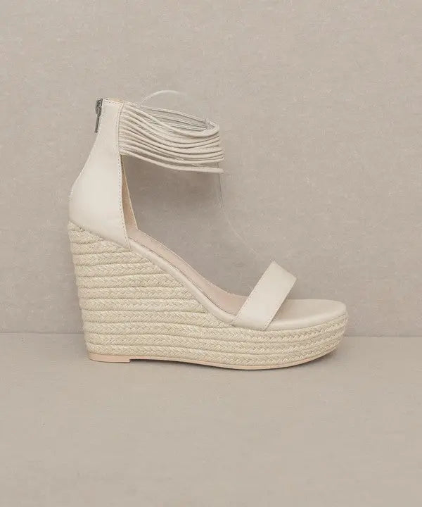 Oasis Society Rosalie - Layered Ankle Wedge - Rosa Apparel