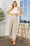 Orange Farm Cotton Wide Leg Pants with Side Pockets - Rosa Apparel