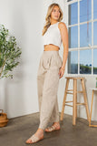 Orange Farm Cotton Wide Leg Pants with Side Pockets - Rosa Apparel