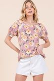 Orange Farm Lace Detailed Short Sleeve Top - Rosa Apparel