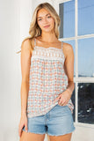 Orange Farm Lace trim detailed woven top - Rosa Apparel