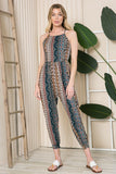 Orange Farm Tribal Print Jumpsuit - Rosa Apparel