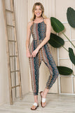 Orange Farm Tribal Print Jumpsuit - Rosa Apparel