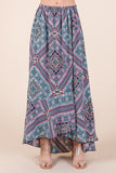 Orange Farm Tribal Print Skirt Set - Rosa Apparel