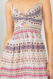 Orange Farm Tribal Print Tiered Maxi Dress - Rosa Apparel