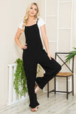 Orange Farm Wide Leg Premium Cotton Rib Overalls - Rosa Apparel