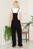 Orange Farm Wide Leg Premium Cotton Rib Overalls - Rosa Apparel