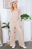 Orange Farm Wide Leg Premium Cotton Rib Overalls - Rosa Apparel