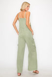 RISEN Wide Leg Tencel Overalls - Rosa Apparel