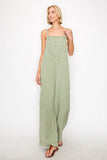 RISEN Wide Leg Tencel Overalls - Rosa Apparel