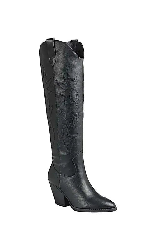 River-17-Knee High Western Boot - Rosa Apparel