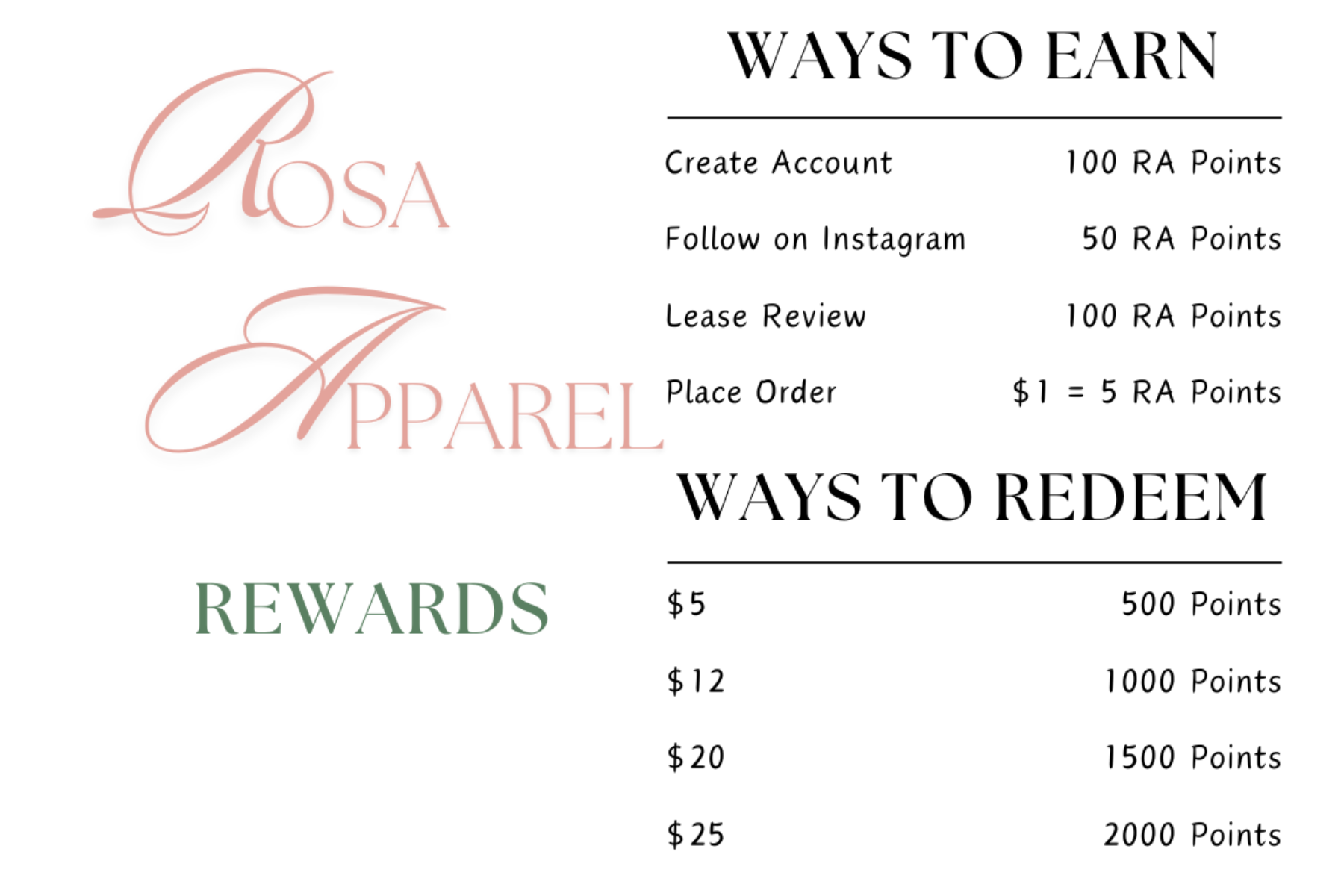 Rosa Apparel