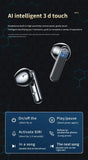 DZ-iTech Wireless Gaming TWS Earbuds S20, 1200mAh Battery, Mirror LCD Power Display