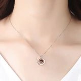 S925 silver Projection Necklace With Exquisite Rose Gift Box - Rosa Apparel