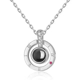 S925 silver Projection Necklace With Exquisite Rose Gift Box - Rosa Apparel