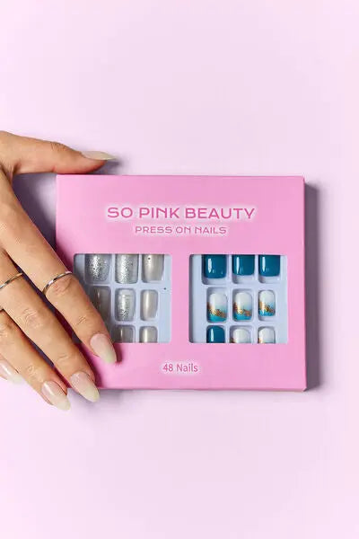 SO PINK BEAUTY Uñas a presión, 2 paquetes