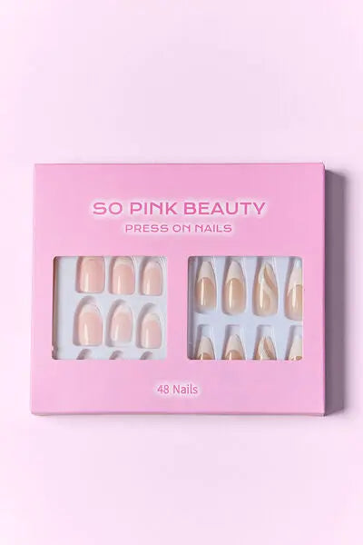 SO PINK BEAUTY Uñas a presión, 2 paquetes