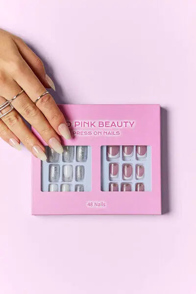 SO PINK BEAUTY Uñas a presión, 2 paquetes