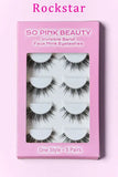 SO PINK BEAUTY Faux Mink Eyelashes 5 Pairs - Rosa Apparel