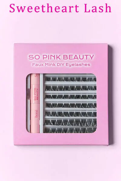 SO PINK BEAUTY Faux Mink Eyelashes Cluster Multipack - Rosa Apparel