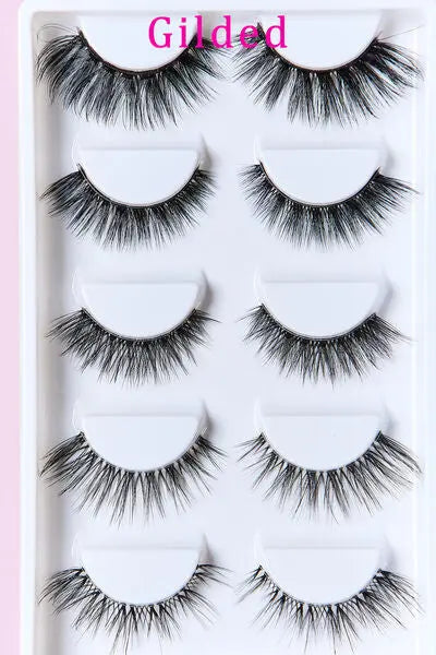 SO PINK BEAUTY Faux Mink Eyelashes Variety Pack 5 Pairs - Rosa Apparel