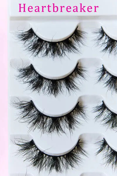 SO PINK BEAUTY Mink Eyelashes 5 Pairs - Rosa Apparel