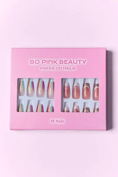 SO PINK BEAUTY Press On Nails 2 Packs - Rosa Apparel