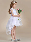 Sequin Sleeveless High-Low Flower Girl Dresses - Rosa Apparel