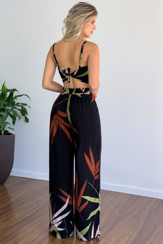 Sexy Casual Summer Two Piece Sleeveless Cami And Pant Set By Claude - Rosa Apparel