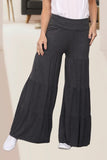 Solid Tiered Wide Leg Pants by EG Fashion - Rosa Apparel